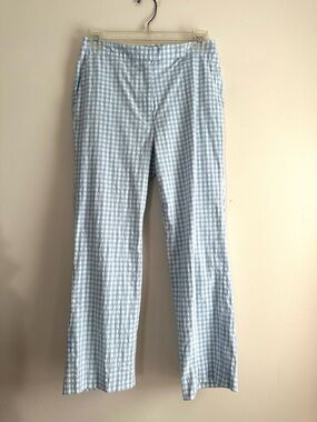 Tailor New York • Gingham Cropped Straight Leg Pants